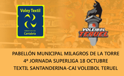 CDV Textil Santanderina  –  CAI Voleibol Teruel