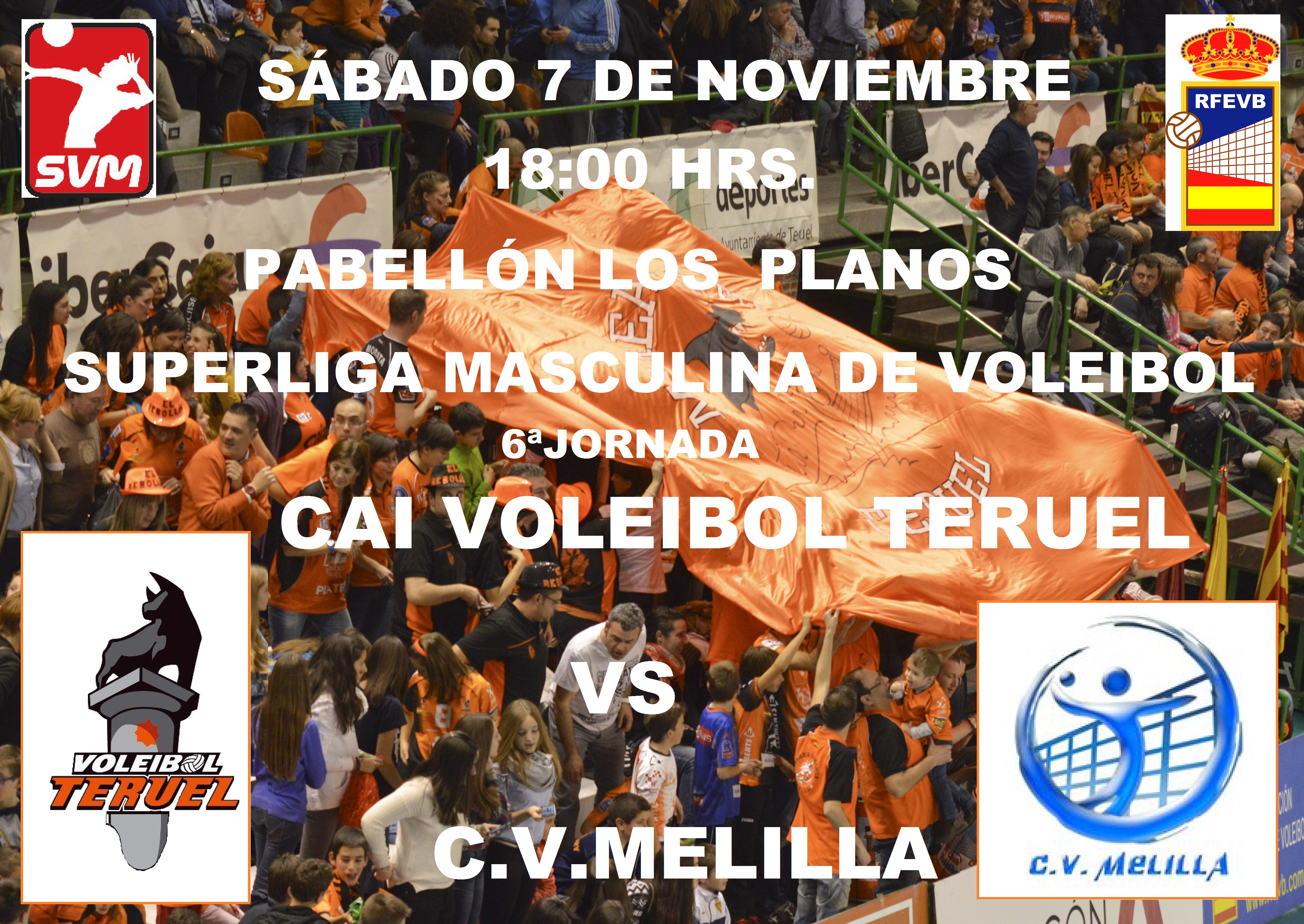 Jornada 6 Superliga: CAI Teruel- CV Melilla