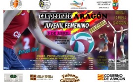 Cartel Campeonato Aragon Voley Juvenil Femenino 2016