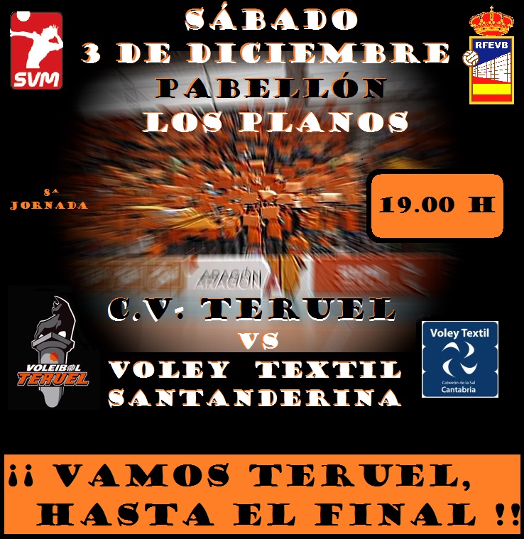 Superliga Jornada 8- CV Teruel- Textil Santanderina