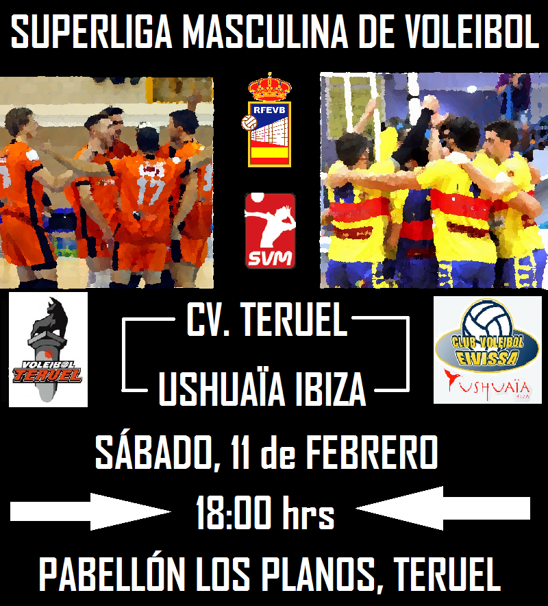 Superliga Jornada 16- CV Teruel – Usuhaïa Ibiza Voley