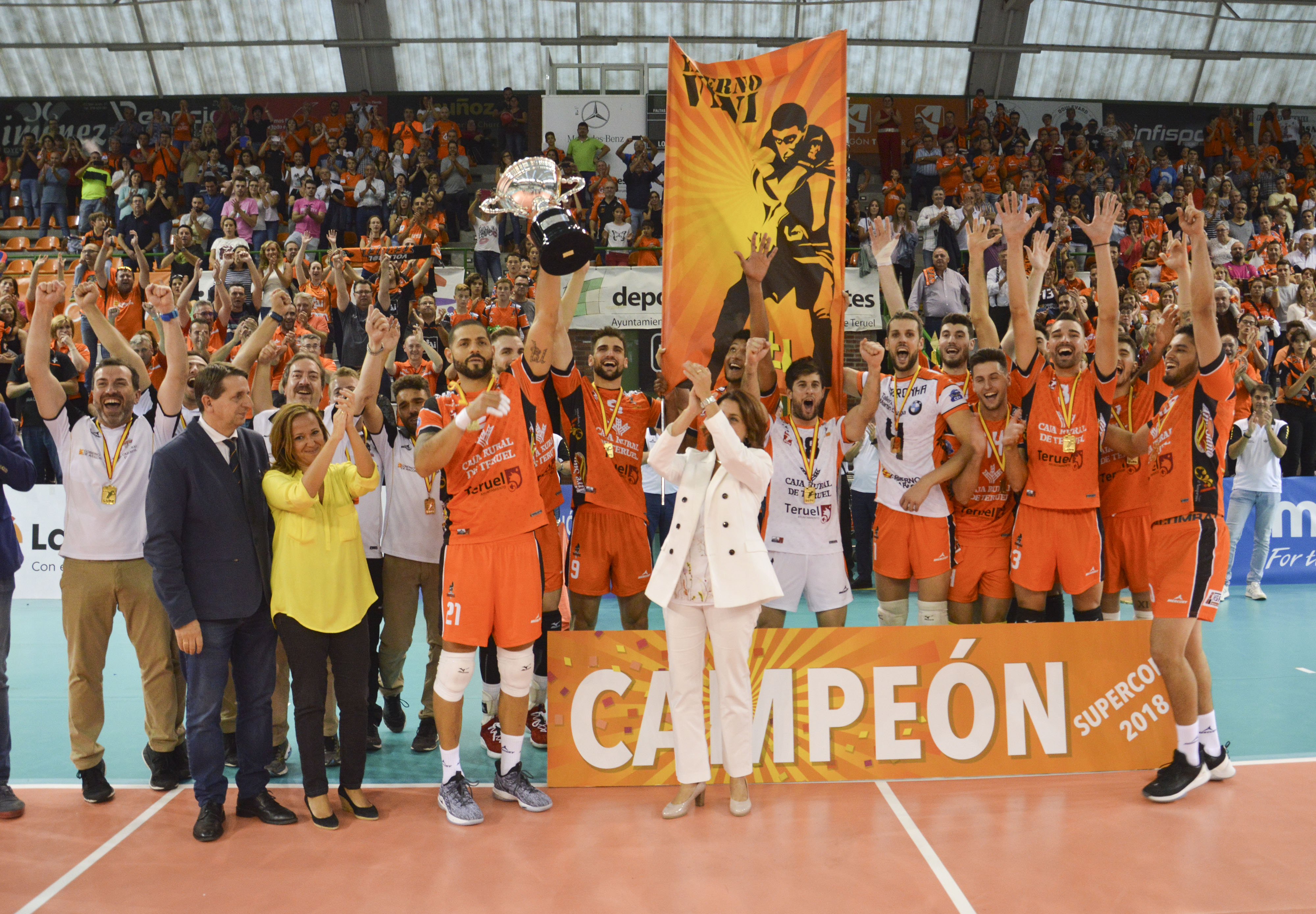El Club Voleibol Teruel conquista su séptima Supercopa de España