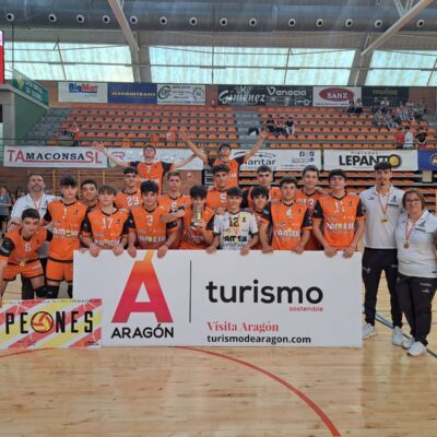 El equipo Juvenil Masculino Campeones de Aragón