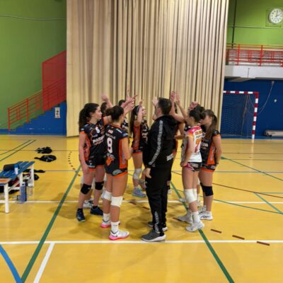 Dos victorias y una derrota para la cantera del Pamesa Teruel Voleibol.