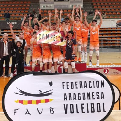 Brillante papel del Pamesa Teruel en la final del Campeonato de Aragón. Campeones juvenil masculino y subcampeonas juvenil femenino
