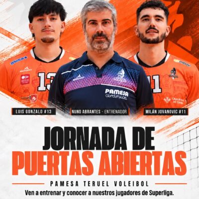 Pamesa Teruel acercará el voleibol a los más pequeños en una jornada de puertas abiertas en la Fuenfresca